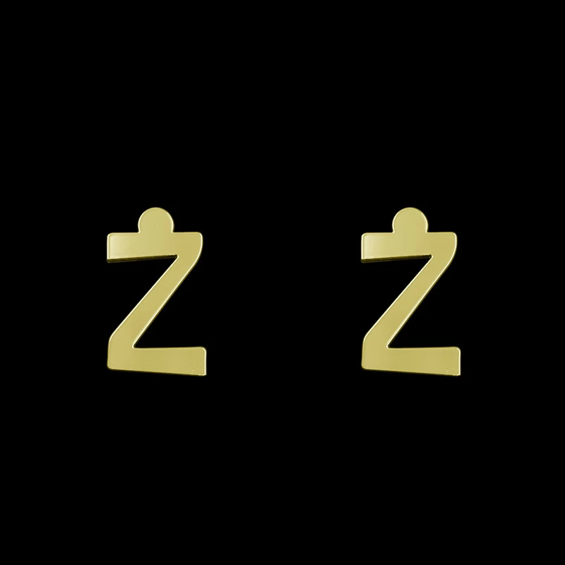 گوشواره طلا 18 عیار زنانه مدوپد مدل حرف Z کد GA1-16860