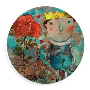  دیوارکوب طرح شازده کوچولو و گل رز مدل wtb750