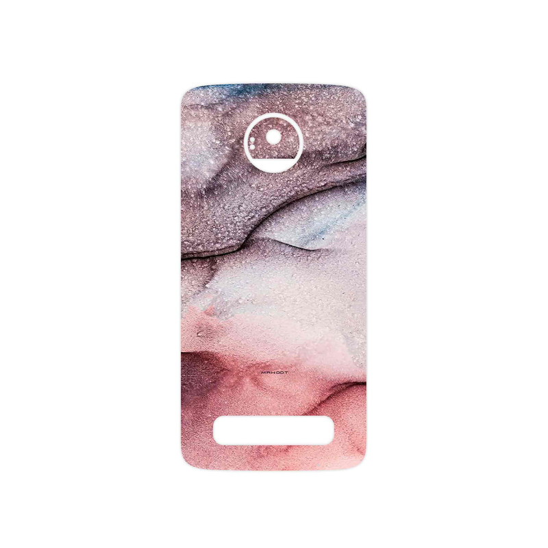 برچسب پوششی ماهوت مدل Smoky pink marble مناسب برای گوشی موبایل موتورولا Moto Z