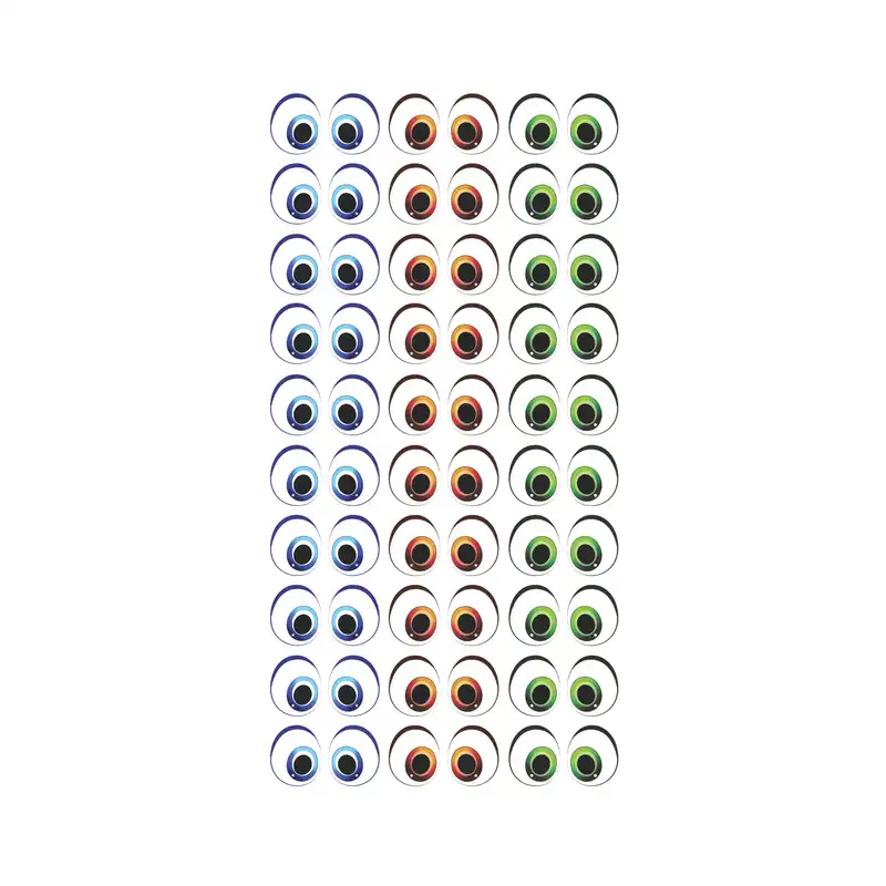 چشم عروسک مدل رزینی 7 میل مجموعه 60 عددی