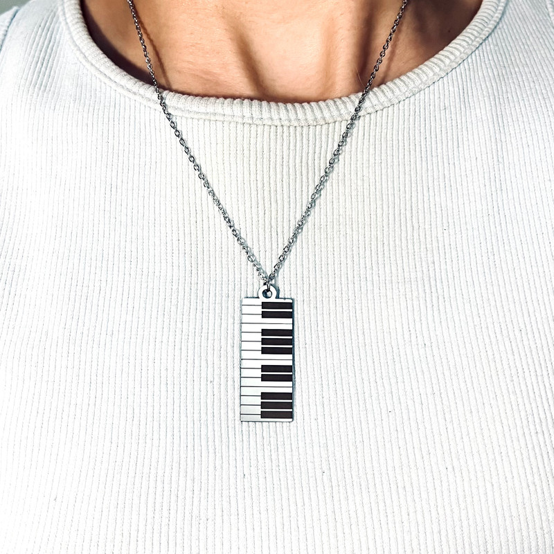 گردنبند زنانه مدل پیانو گردنبند زنانه مدل پیانو