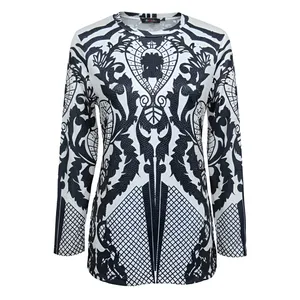 بلوز آستین بلند یقه گرد زنانه مدل 112546