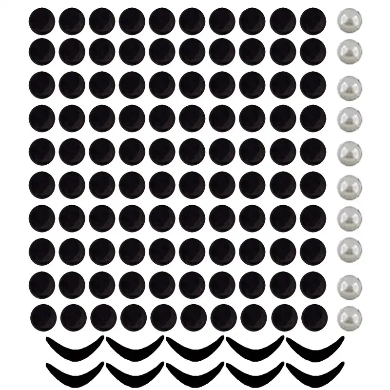 چشم عروسک و لب کد MEL-LAP08 مجموعه 120 عددی