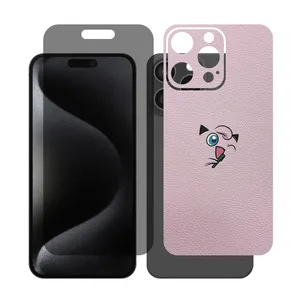 Glass Together model privacy screen protector Suitable for Apple iPhone 16 Pro Max mobile phone with back cover sticker