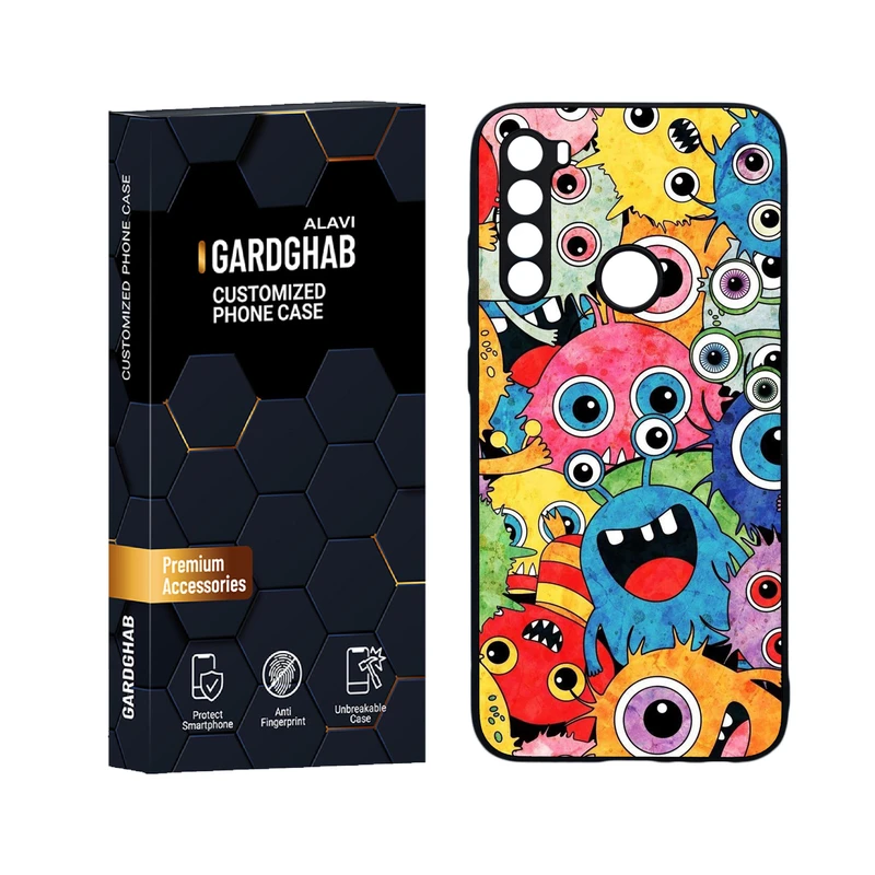 کاور گارد قاب علوی مدل دورژله ای کارتنی و انیمه مناسب برای گوشی موبایل شیائومی Redmi Note 8