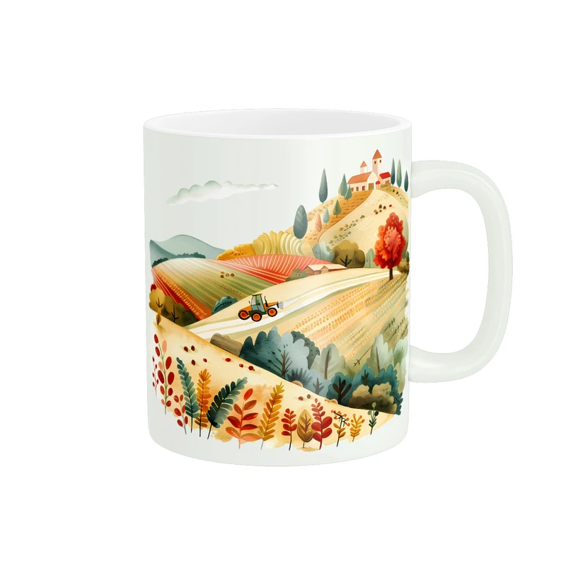 ماگ پادآفرین مدل منظره طرح مزرعه روستایی کد PM314