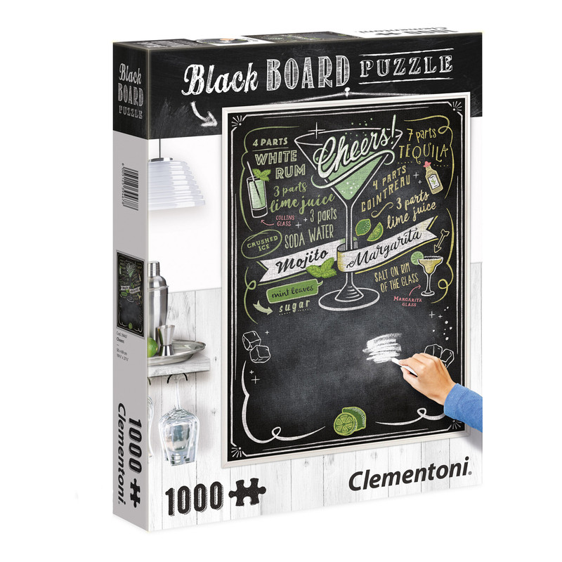 پازل 1000 تکه کلمنتونی مدل black board کد 39467