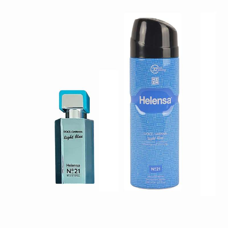ست ادو پرفیوم زنانه هلنسا مدل Light Blue حجم 50 میلی لیتر