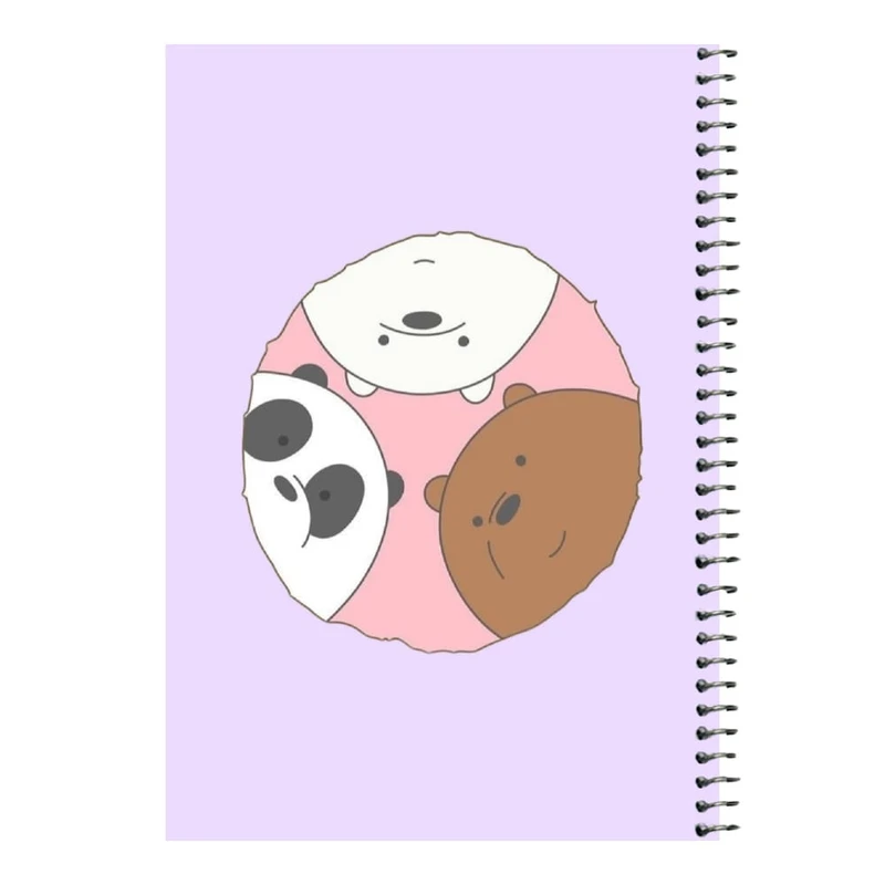 دفتر مشق 80 برگ اس جی مدل خرس های کله فندقی کد 2