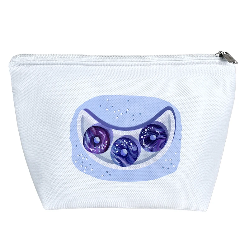 کیف لوازم آرایش دخترانه خندالو مدل دونات کهکشانی کد H1736