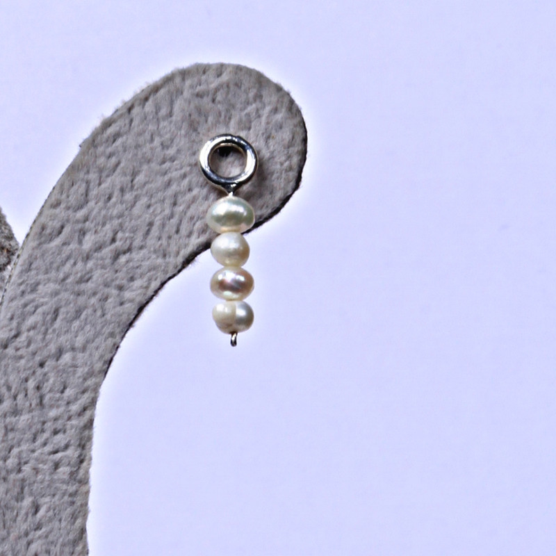 گوشواره نقره زنانه مدل مروارید G007