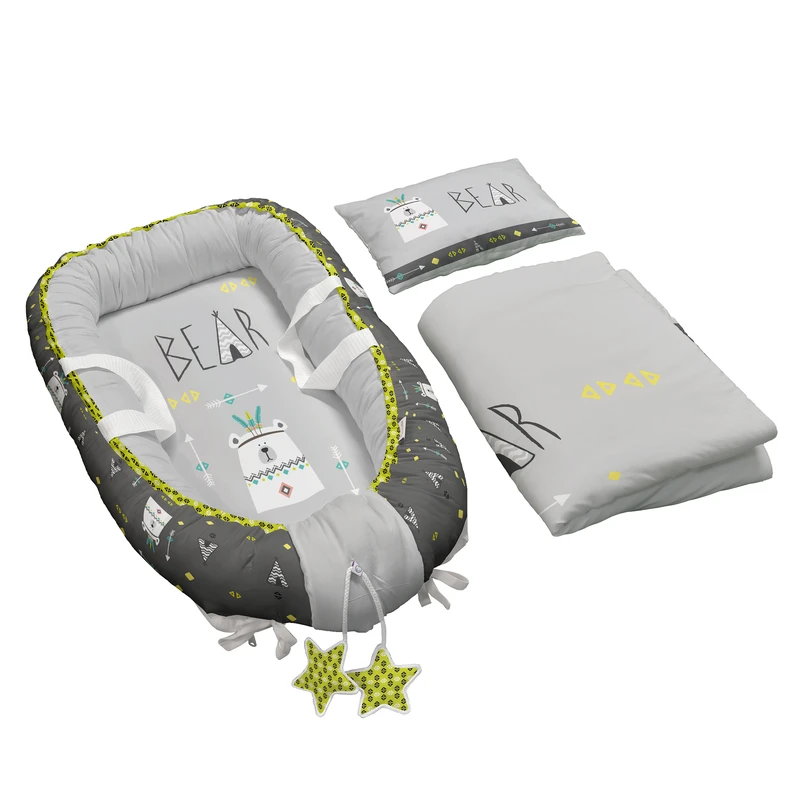 سرویس خواب کودک 3 تکه مامزکیوتی مدل خرس قطبی TL63