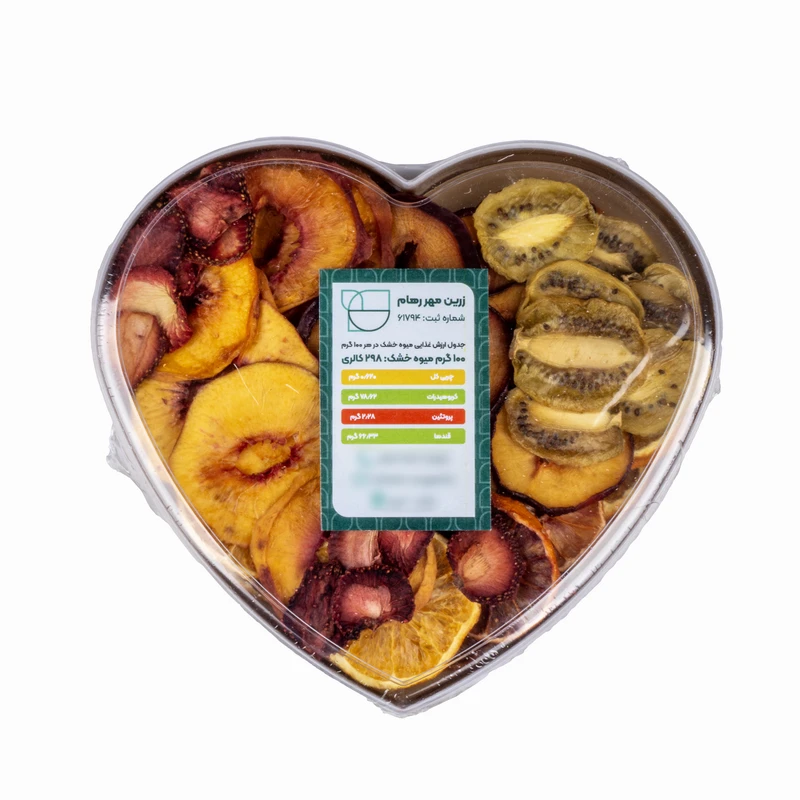 میوه خشک زرین مهر رهام پک ترش-135 گرم