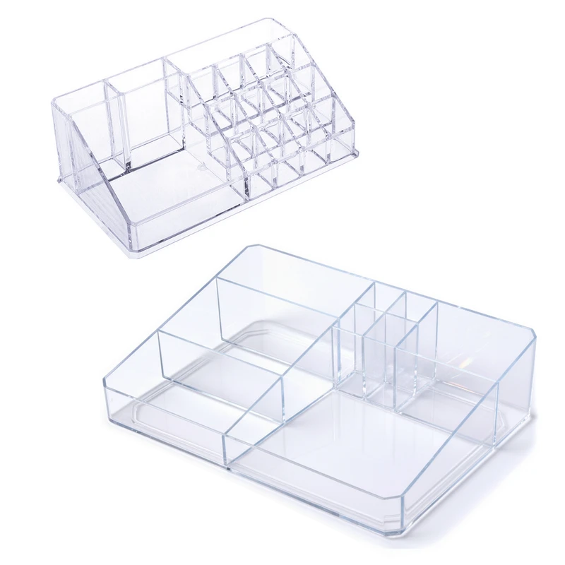 استند لوازم آرایشی مدل کریستال کد 02 مجموعه 2 عددی 