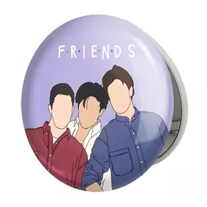 آینه جیبی خندالو طرح سریال فرندز  Friends مدل تاشو کد 3914 