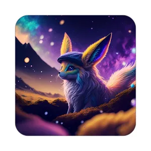 زیر لیوانی کاکتی طرح حیوانات رنگی مدل mp26596