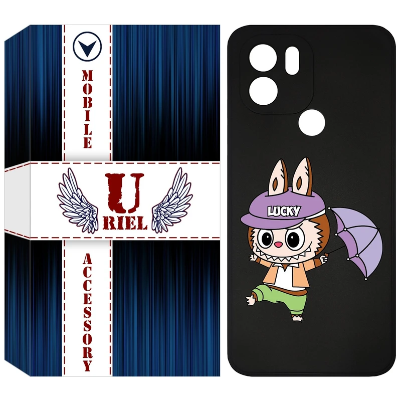 کاور یوریل قاب مدل KSH کد 125 طرح عروسک لبوبو مناسب برای گوشی موبایل شیائومی Redmi A1 Plus / A2 Plus / Poco C50