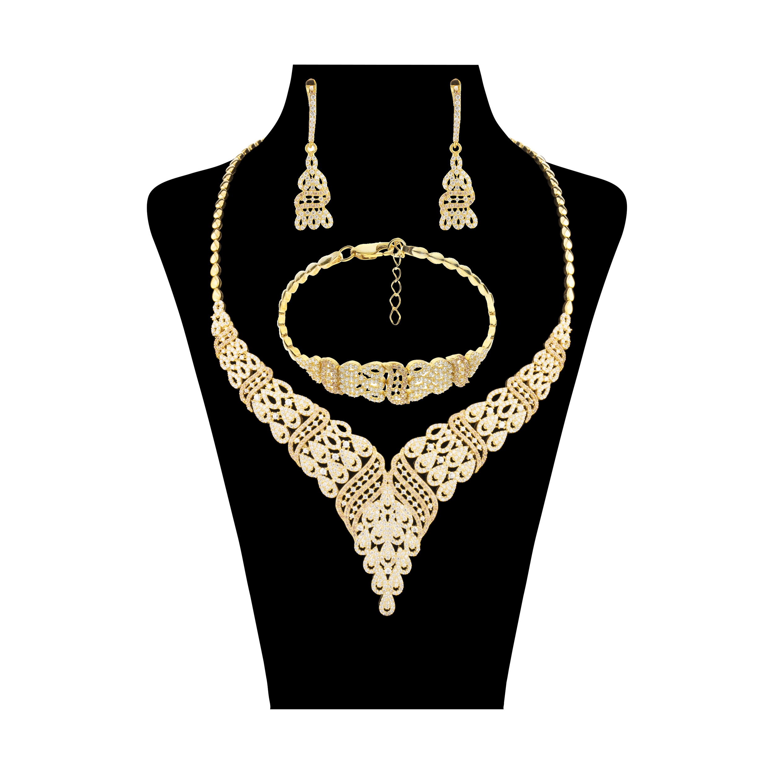 نیم ست نقره زنانه مدل SNR-RRR0033