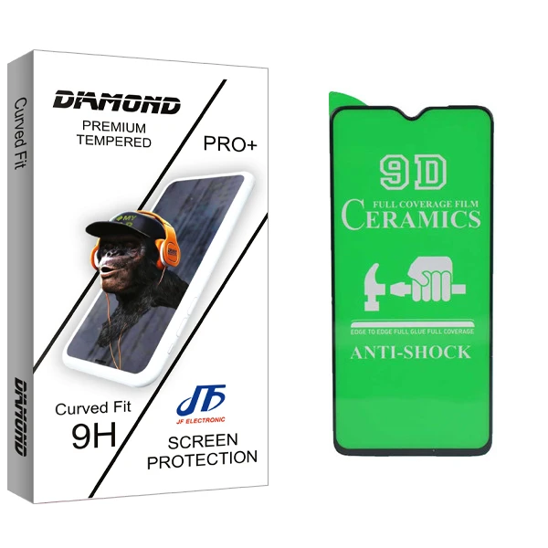 محافظ صفحه نمایش سرامیکی جی اف مدل Diamond glass مناسب برای گوشی موبایل شیائومی Redmi Note 8 Pro