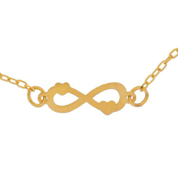 پابند طلا 18 عیار زنانه مدل بینهایت و قلب GAN005 پابند طلا 18 عیار زنانه مدل بینهایت و قلب GAN005