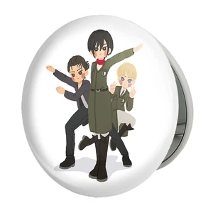 آینه جیبی خندالو طرح ارمین میکاسا ارن انیمه اتک آن تایتان Attack on Titan مدل تاشو کد 18595