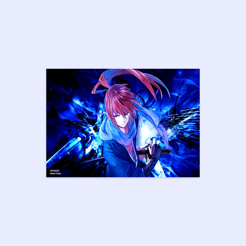 پوستر هومرو مدل فلزی طرح انیمه رورونی کنشین کد PS1434