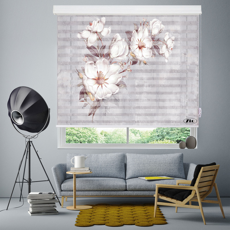 پرده زبرا زیو مدل 3D-1016 سایز 100x200 سانتی متر