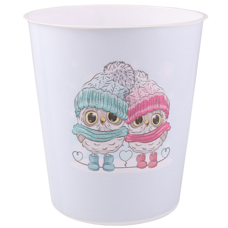 ست سطل و جادستمال کاغذی اتاق کودک طرح جغد کد 5054