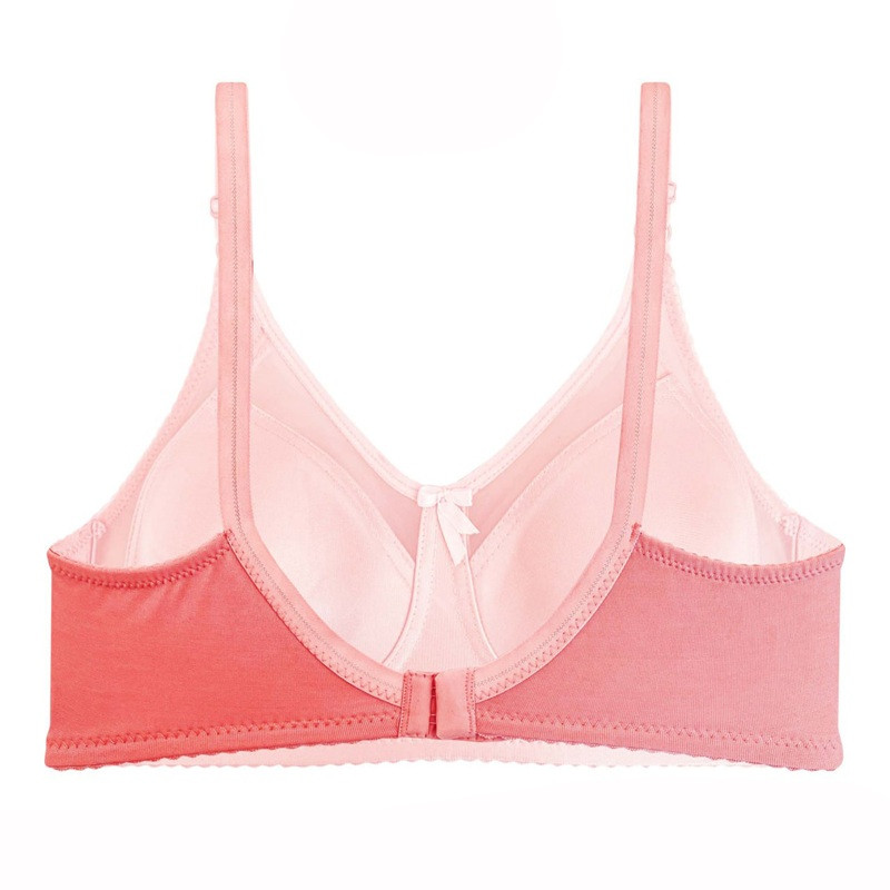 سوتین زنانه نوشه پوش مدل پرلون کاپ پرسی رنگ گلبهی