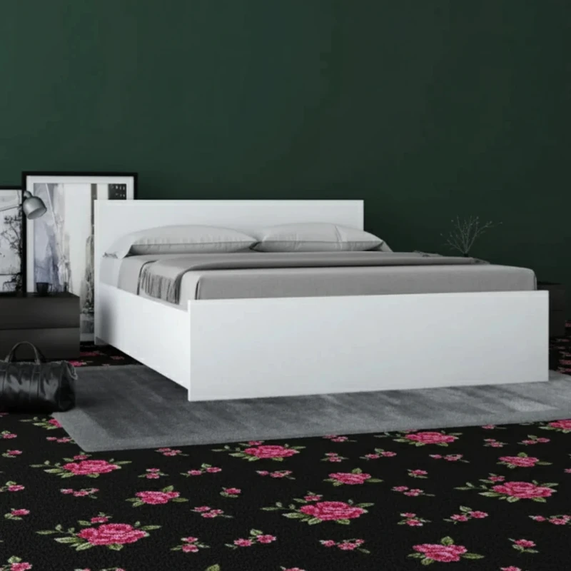 تخت‌خواب ملامینه دو نفره مدل سانچز سایز 200 * 160 سانتی‌متر