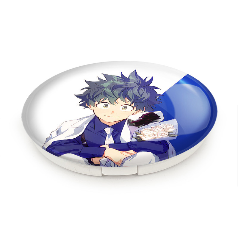 آینه جیبی خندالو طرح ایزوکو میدوریا انیمه آکادمی قهرمان من My Hero Academia مدل تاشو کد 10079