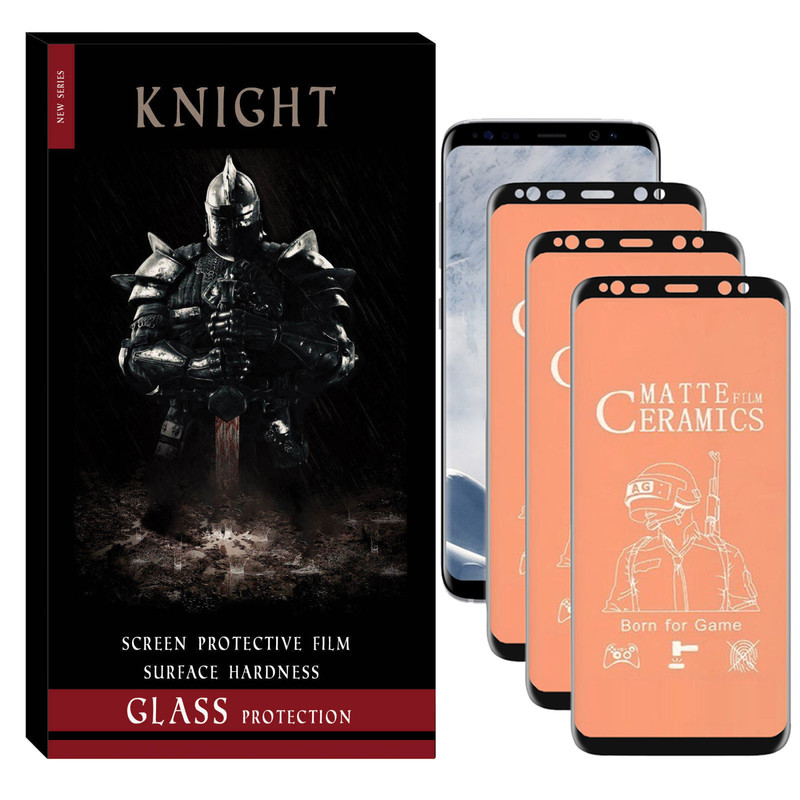 محافظ صفحه نمایش سرامیکی مات نایت مدل CER-01 مناسب برای گوشی موبایل سامسونگ Galaxy S9 بسته سه عددی