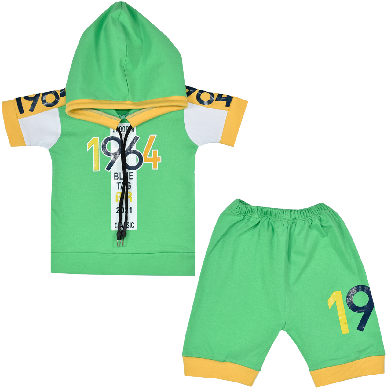 ست هودی و شلوارک نوزادی نیروان مدل 96 -2