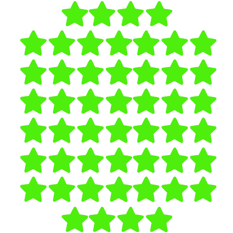 استیکر هیمیا مدل شب تاب طرح ستاره 50 عددی