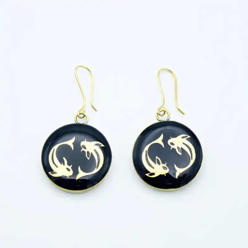 گوشواره زنانه آلتین هنر مدل ماه اسفند