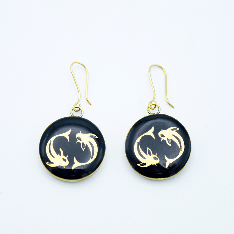 گوشواره زنانه آلتین هنر مدل ماه اسفند