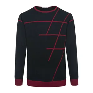 پلیور مردانه مدل یقه گرد اندامی رنگ مشکی