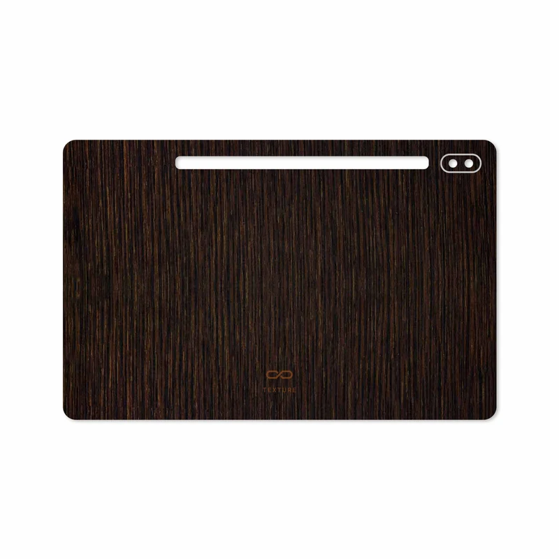 برچسب پوششی ماهوت مدل Dark-Gold-Stripes-Wood مناسب برای تبلت سامسونگ Galaxy Tab S6 2019 SM-T860