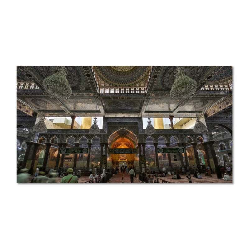 پرچم مدل مخملی صحن حرم ابا عبد الله الحسین (ع) کد 5000160-14075