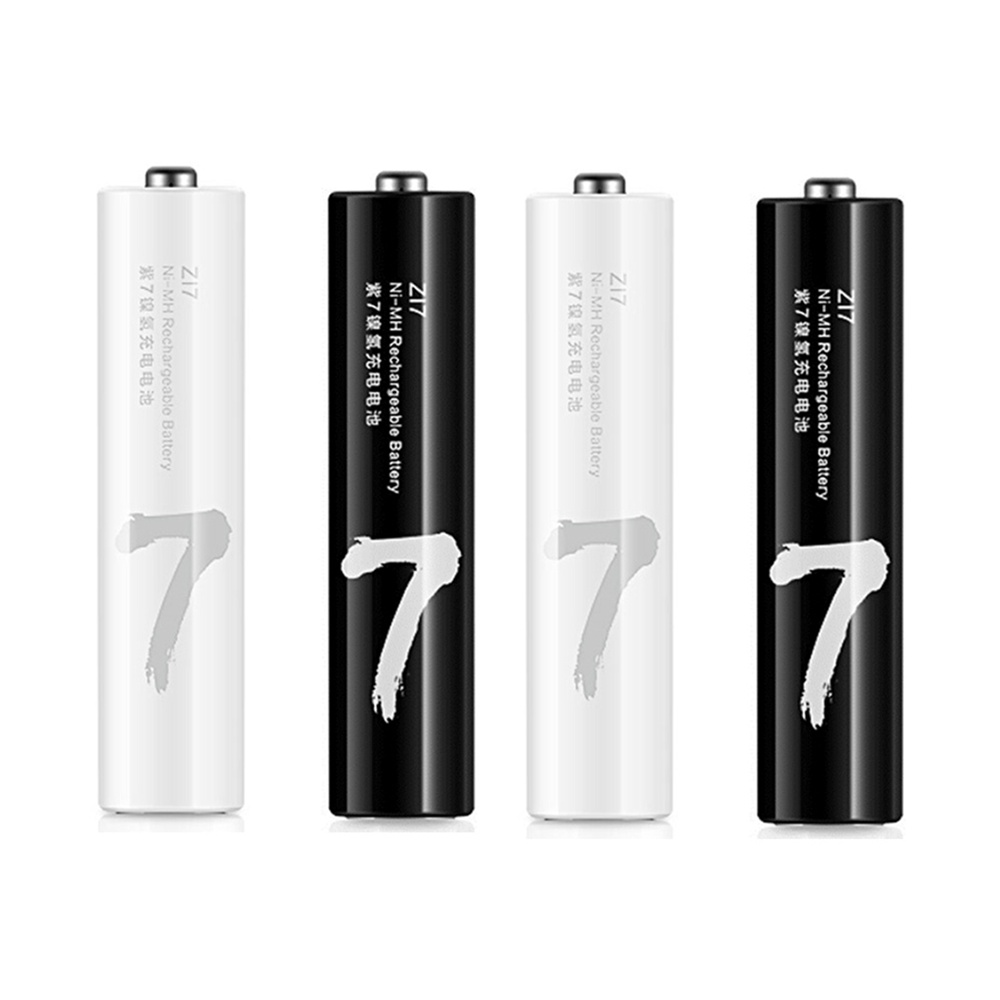 باتری نیم قلمی قابل شارژ زد ام آی مدل  ZI7 HR03 بسته چهار عدد