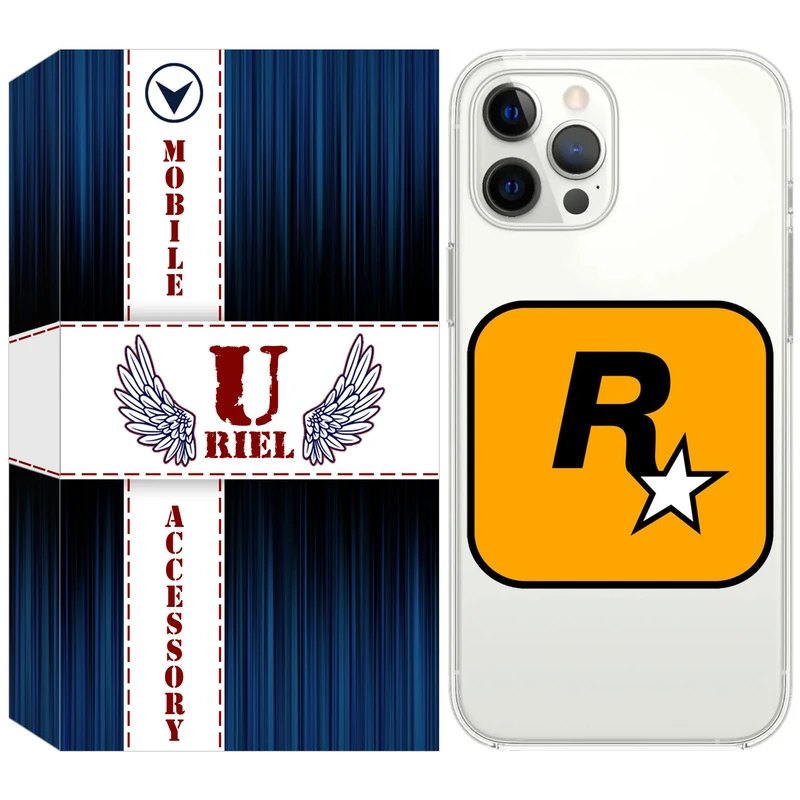 کاور ژله ای یوریل قاب مدل Clear کد 54 طرح راک استار مناسب برای گوشی موبایل اپل iPhone 12 Pro
