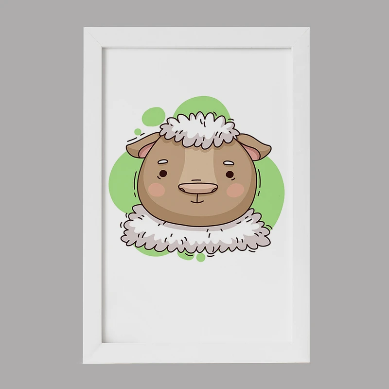 تابلو خندالو مدل گوسفند حیوانات بامزه کد 37171