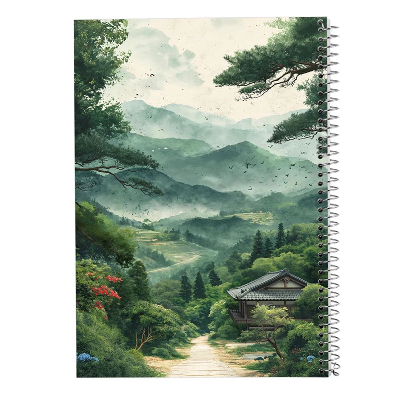 دفتر ژورنال نویسی 50 برگ مدوپد مدل نقطه ای طرح طبیعت کد DF15388