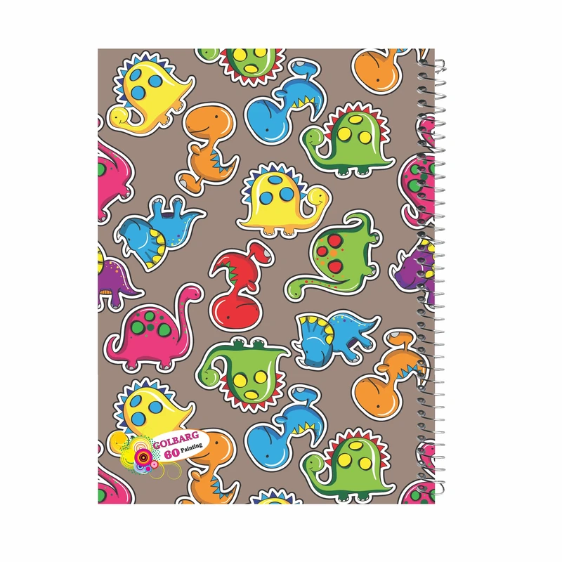 دفتر نقاشی 40 برگ گلبرگ طرح دایناسور کوچولو کد 4104