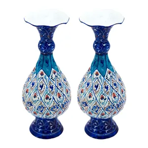 گلدان میناکاری مدل صراحی کد 392-12-102 مجموعه 2 عددی