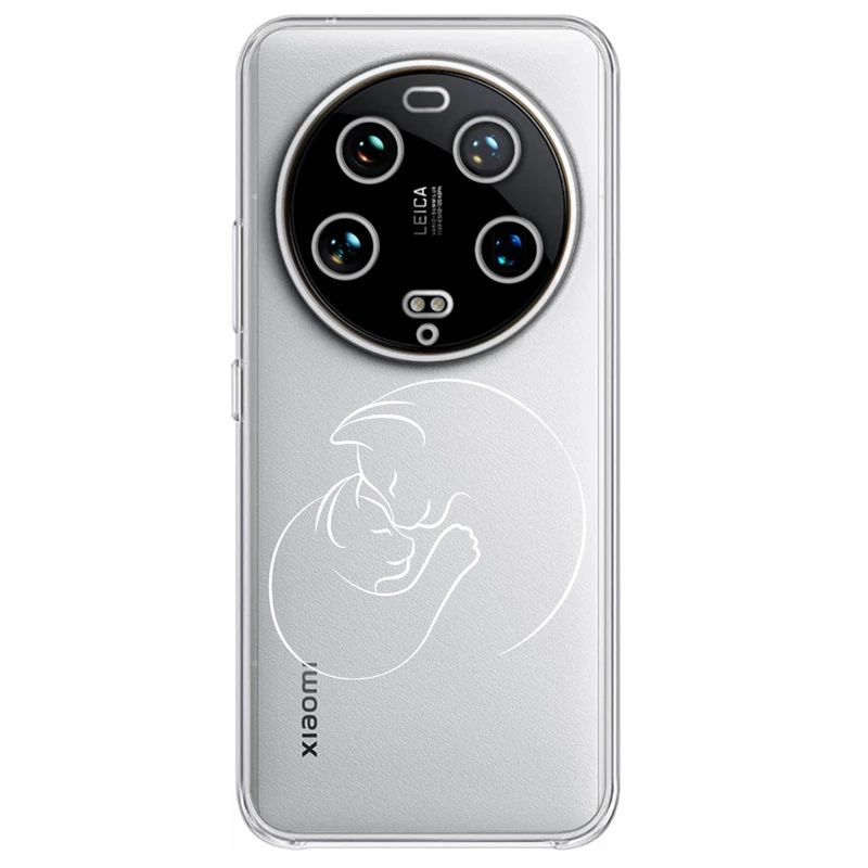 کاور مگافون طرح گربه مدل C61-W مناسب برای گوشی موبایل شیائومی 13 Ultra