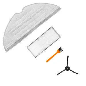 پد تی فیلتر و برس کناری جارو رباتیک مدل Roborock S8 مناسب برای جاروبرقی رباتیک روبوراک S8 مجموعه 4 عددی