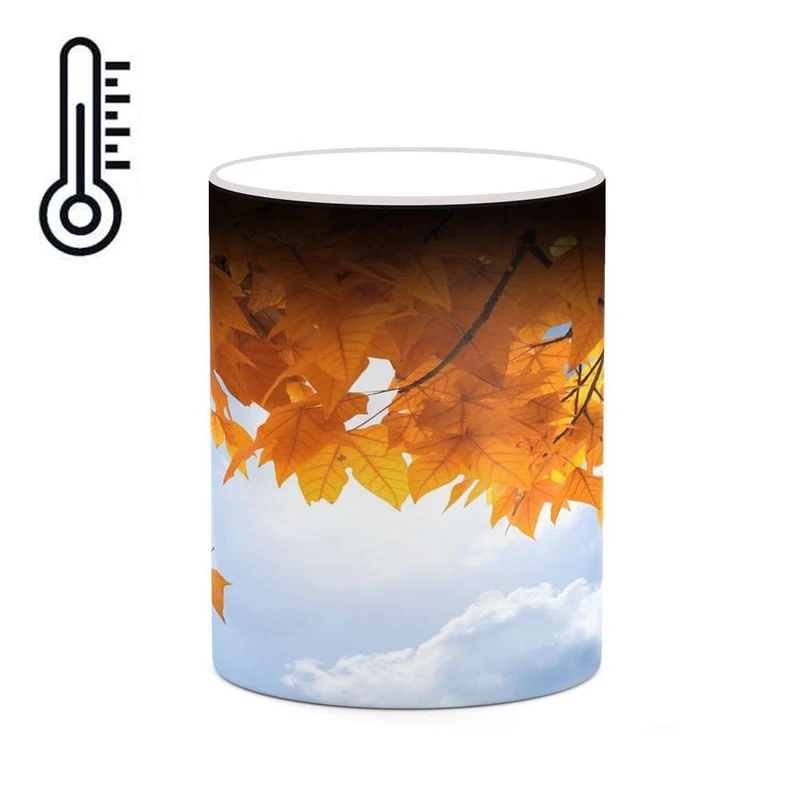 ماگ حرارتی کاکتی مدل منظره پاییزی کد mgh18553