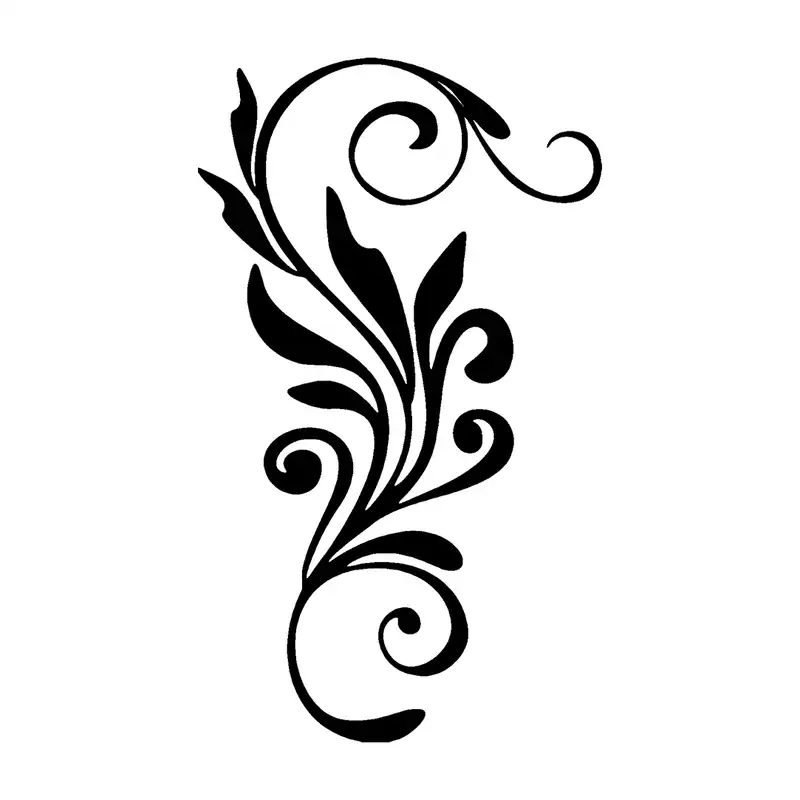 شابلون باتیس آرت طرح گل و بوته کد 50-436