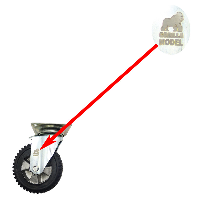 چرخ کفی‌دار مدل گوریلا YP-GARDAN-200*45MM
